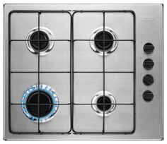 Встраиваемая варочная панель газовая Zanussi GPZ262HX Silver
