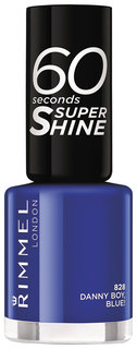 Лак для ногтей Rimmel 60 Seconds Super Shine 828 Danny Boy, Blue 8 мл