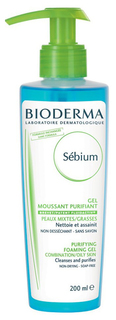 Пенка для умывания BIODERMA Sebium Purifying Foaming Gel с помпой 200 мл