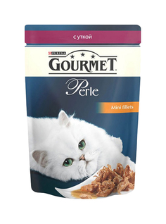 Влажный корм для кошек Gourmet Perle, утка, 85г