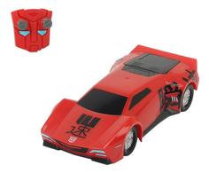 Трансформеры, машинка на р.у. sideswipe со светом и звуком, 1:24, 18см, 1/4 Dickie Toys