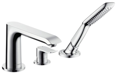 Смеситель для ванны на борт Hansgrohe Metris 31190000 хром