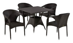 Комплект мебели Afina Garden T190BD/Y290B-W52 Brown (4+1)