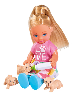 Кукла Evi с собачкой и щенками Simba 5733072 12 см