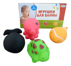 Игрушки для ванной 4 водных обитателя Играем вместе В1298335