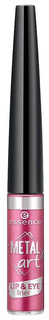 Подводка Essence Metal Art Lip & Eye Liner для глаз и губ Розовый металлик тон 04