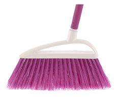 Щетка пластм, для подм, , 230 мм "LUX", розов, щетина c черенком, 120 см, D22мм// ELFE