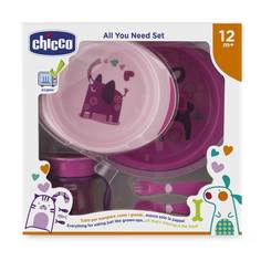 Набор детской посуды Chicco 5 предметов 12 мес+ Розовый 00016201100000