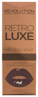 Набор декоративной косметики Makeup Revolution Retro Luxe Kits Metallic Worth It 2 шт