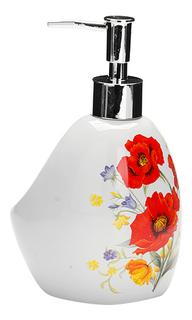 Дозатор для мыла LORAINE Маки 400 мл LR (х36)