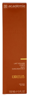Солнцезащитное молочко Academie Lait Solaire SPF 30+ 150 мл