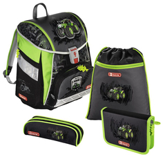 Ранец Step By Step Touch2 Green Tractor Черный/Зеленый Hama