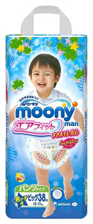 Подгузники-трусики Moony Man Unicharm Big (12-17 кг), 38 шт.