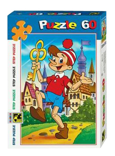 Пазл Step Puzzle Золотой ключик 60 деталей