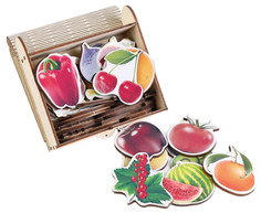 Развивающая игрушка Woodland Набор Oвощи фрукты ягоды 111401