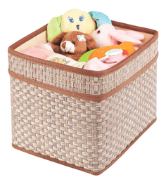 Корзина для белья Casy Home С ручками 18х15х15 см бежевый