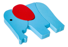 Деревянный пазл-вкладыш Рыжий кот Слон 4 элем. Bondibon BB2191