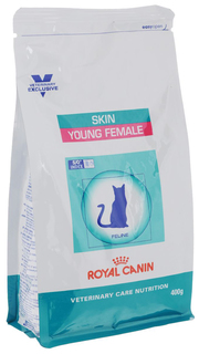 Сухой корм для кошек ROYAL CANIN Skin Young Female, для стерилизованных, до 7 лет, 0,4кг