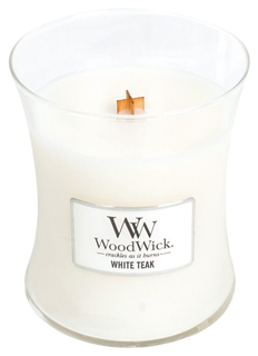 Ароматическая свеча WoodWick Белый тик 812-761 Белый