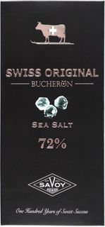 Шоколад горький 72% Swiss original Boucheron с морской солью 100 г