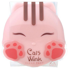 Пудра Tony Moly Cats Wink Clear Pact 02 Clear Beige 11 г