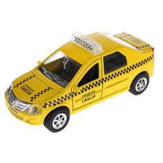 Машинка Технопарк металлическая инерционная renault logan Такси, со светом и звуком