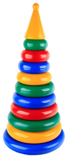 Развивающая игрушка Строим вместе Пирамида Гигант 53 см 12 элементов 5020