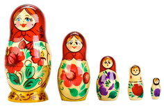 Деревянные игрушки Десятое королевство Матрешка маки 5 кукол 2712