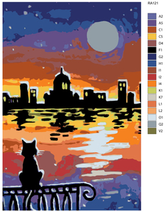 Картина по номерам, 40 x 60, RA121