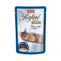 Влажный корм для кошек Animonda Rafine Senior, курица, сыр, телятина, 100г