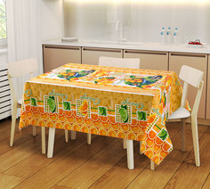 Скатерть с водоотталкивающей пропиткой "Мандаринки" 180х145 Текс Дизайн