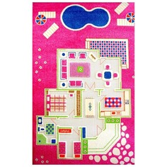 Детский игровой 3D-ковер Домик, розовый, 100 х 200 см IVI
