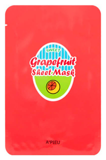 Маска для лица Apieu Grapefruit & Sparkling Sheet Mask с экстрактом грейпфрута
