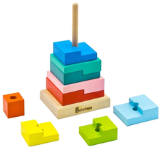 Пирамидка Ступеньки 9 Деталей Пст01 Алатойс