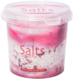 Соль для ванн DR SEA Мертвого моря, роза, 1,2 кг
