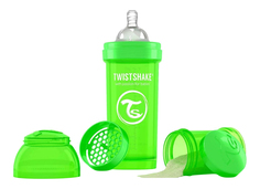 Детская бутылочка Twistshake Антиколиковая 260 мл зеленая