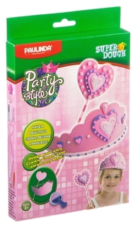 Набор для лепки из пластилина Paulinda Super Dough Party Style 081491-4