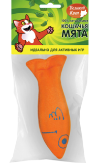 Игрушка для кошек Великий Кот змейка с кошачьей мятой, 12 см