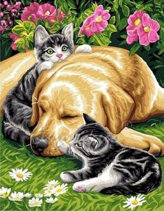 Картина по номерам Paintboy "Наигрались", 40x50 см