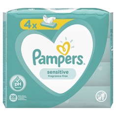 Детские влажные салфетки Pampers Sensitive 208 шт.