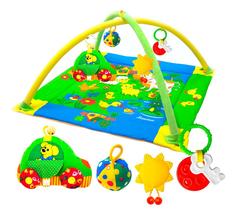 Развивающий коврик с дугами Лужайка с машинкой Мякиши 193