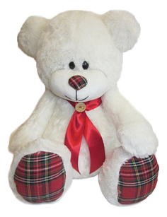 Мягкая игрушка Волшебный мир Медведь Мишка курносик 45 см белый 7с-1411-ри
