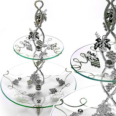 26912 Конфетница 2х ярус. ВАНЕССА-ПРЕМИУМ MB (х8) Mayer&Boch