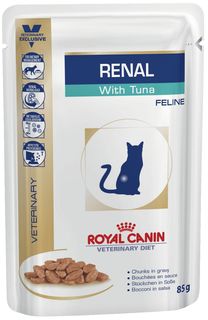 Влажный корм для кошек ROYAL CANIN Vet Diet Renal, свинина, 85г