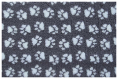 Лежак для животных ProFleece Меховой Угольный/Голубой PF011-S 35x50 см