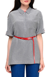 Блуза женская Caterina Leman синия 40