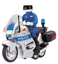 Инерционная модель полицейского мотоцикла Police (свет, звук) Dickie