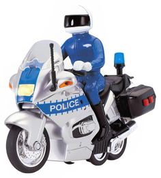 Инерционная модель полицейского мотоцикла Police (свет, звук) Dickie