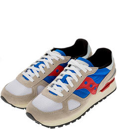 Кроссовки мужские Saucony S70424-8 синие/красные/бежевые/белые/черные 41