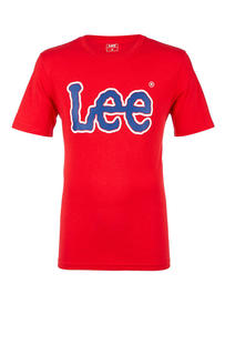 Футболка мужская Lee красная 50